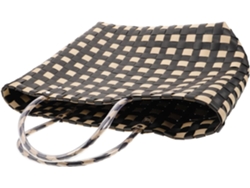 Cesta Grande De Mimbre Tejida A Mano, Bolso De Mano Multifuncional Ligero De Pvc Para Mujer, Ideal Para Ir De Compras A La Playa.
