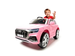 Audi Q8 Sline 2 Motores de coche eléctrico para niños 12v con control remoto Fuscia Ataa