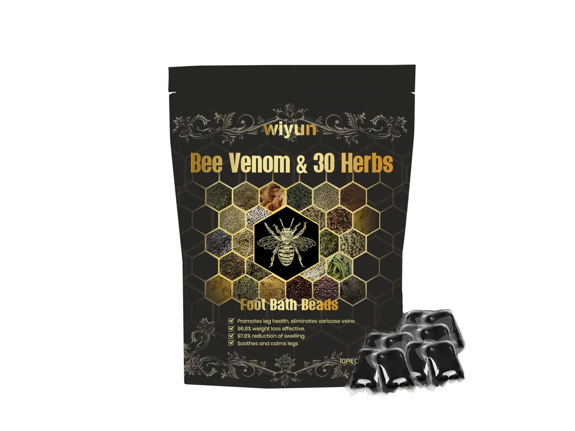 Perlas desintoxicantes y tratamiento herbal para dar forma a los pies