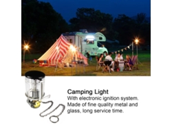 Lámpara De Camping Portátil Y Brillante Con Encendido Eléctrico Para Acampar, Pescar, Hacer Picnics Y Jardinería.