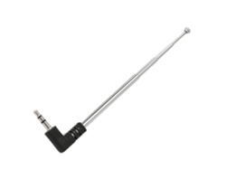 Antena De Radio Fm De 3,5 Mm, Retráctil, De 4 Secciones En Forma De L, 240 Mm.