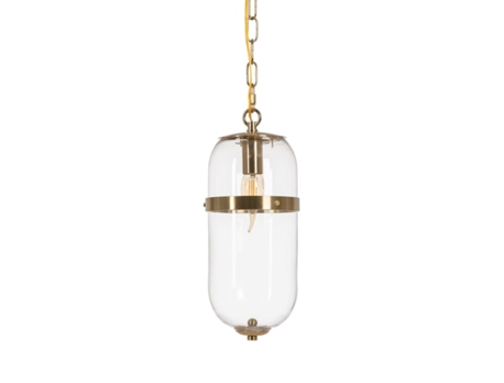 Lámpara de Techo Dorado Cristal Hierro 220-240 V 13 x 13 x 30 cm BIGBUY HOME