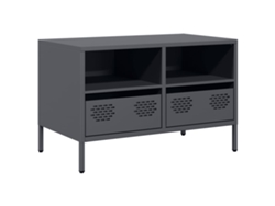 Mueble de TV de acero laminado en frío antracita MAISON EXCLUSIVE (68x39x43,5 cm)