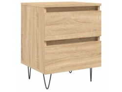 Mesita de Noche 40X35X50 Cm Derivados Madera Roble Sonoma