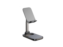 Soporte para celular con ángulo ajustable, universal, plegable, para sobremesa, compatible con celulares y tabletas. Color blanco. Nostalgia88