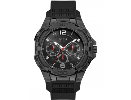 Reloj GUESS Hombre (Silicona - Negro)