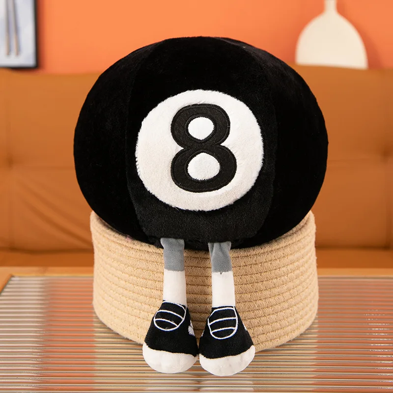 (bola De Bilhar, 25 Cm) Brinquedo De Pelúcia Criativo, Presente De Aniversário Ideal.