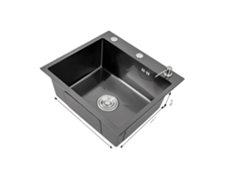 Fregadero de un seno, reducción de ruido, fácil instalación, negro OEM