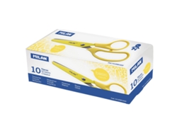 Caixa 10 Basic Colours Basic Colours Tesoura Prateadomilan