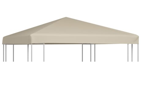 vidaXL Toldo de cenador 310 g/m² 3x3 m beige