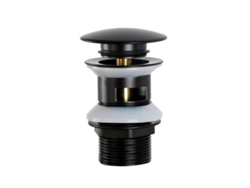 Desagüe Pop Up Para Lavabo, Válvula Automática Universal, Accesorio De Baño Negro De Latón Macizo