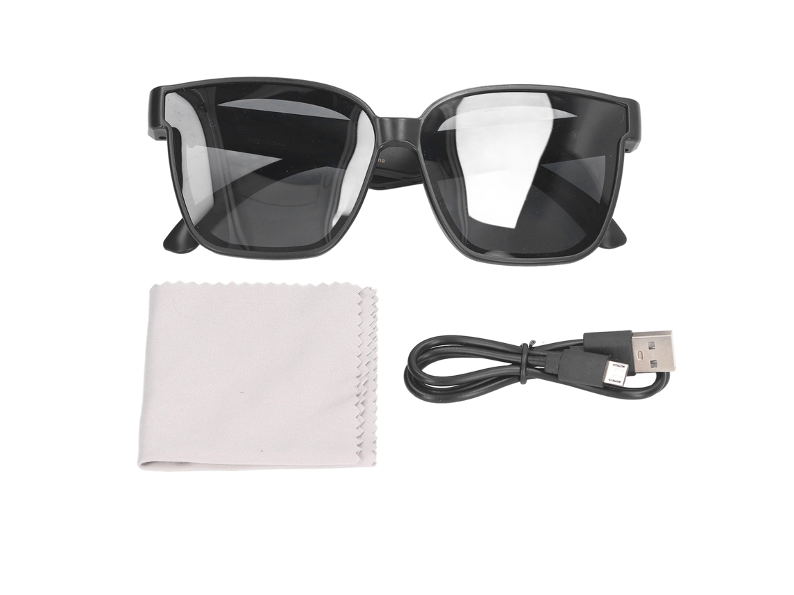 Gafas inteligentes Bluetooth con audio, auriculares abiertos y función de manos libres. (Sin marca)