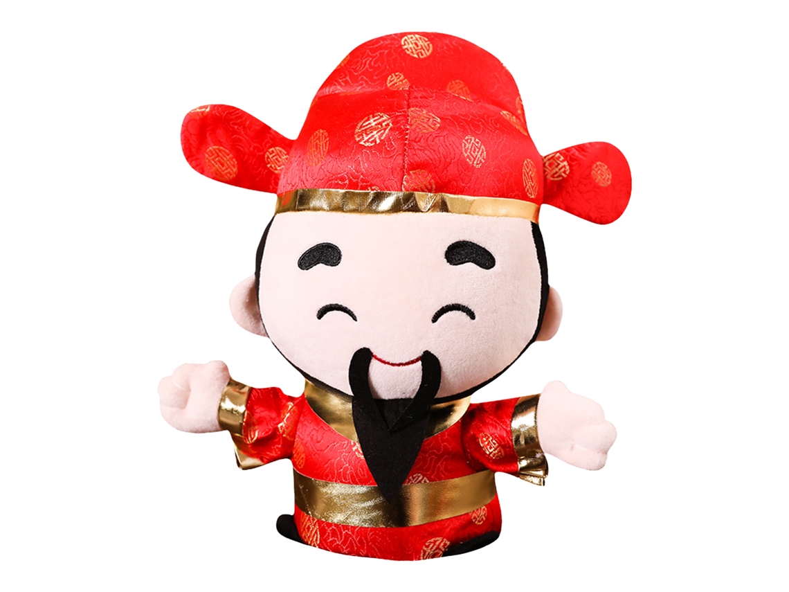 2026-muñeco De Peluche Feng Shui Para La Riqueza Cariño Suave Divertido Año Nuevo Decoración Hogar 35cm