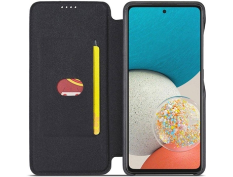 Funda Samsung Galaxy S22 5G HFS-HOUSE Cuero Pu (Negro)