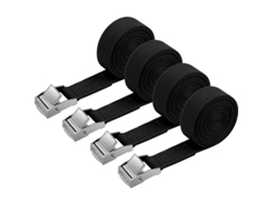 2026altiro-4 Correas De Sujeción De 2 M X 20 Mm Con Hebillas Metálicas, Capacidad De 250 Kg, Para Motocicletas, Coches Y Barcos (negras)