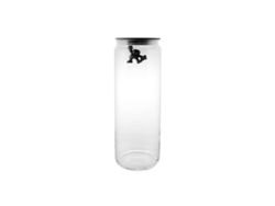 Tarro con Tapa HermÃ©tica Negro 2Lt - Gianni A Little Man Holding On Tight A DI ALESSI