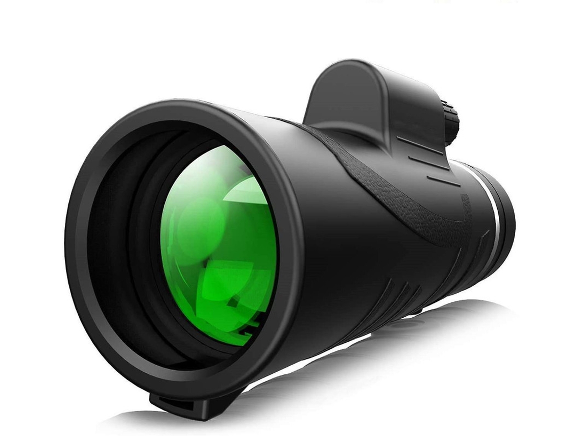 Telescopio monocular 10x42 HD de doble enfoque con prisma Bak4 multicapa para caza, camping, senderismo y deportes, color negro.