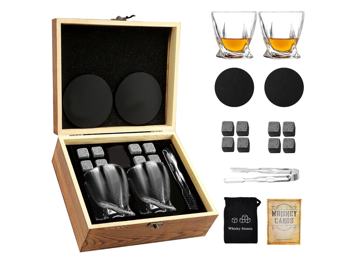 Juego de vasos de whisky PANOONA Twist