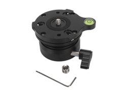 Base Niveladora Para Trípode Con Media Rótula, Nivel De Burbuja Y Soporte, Compatible Con Cámaras Y Cabezales De Trípode.