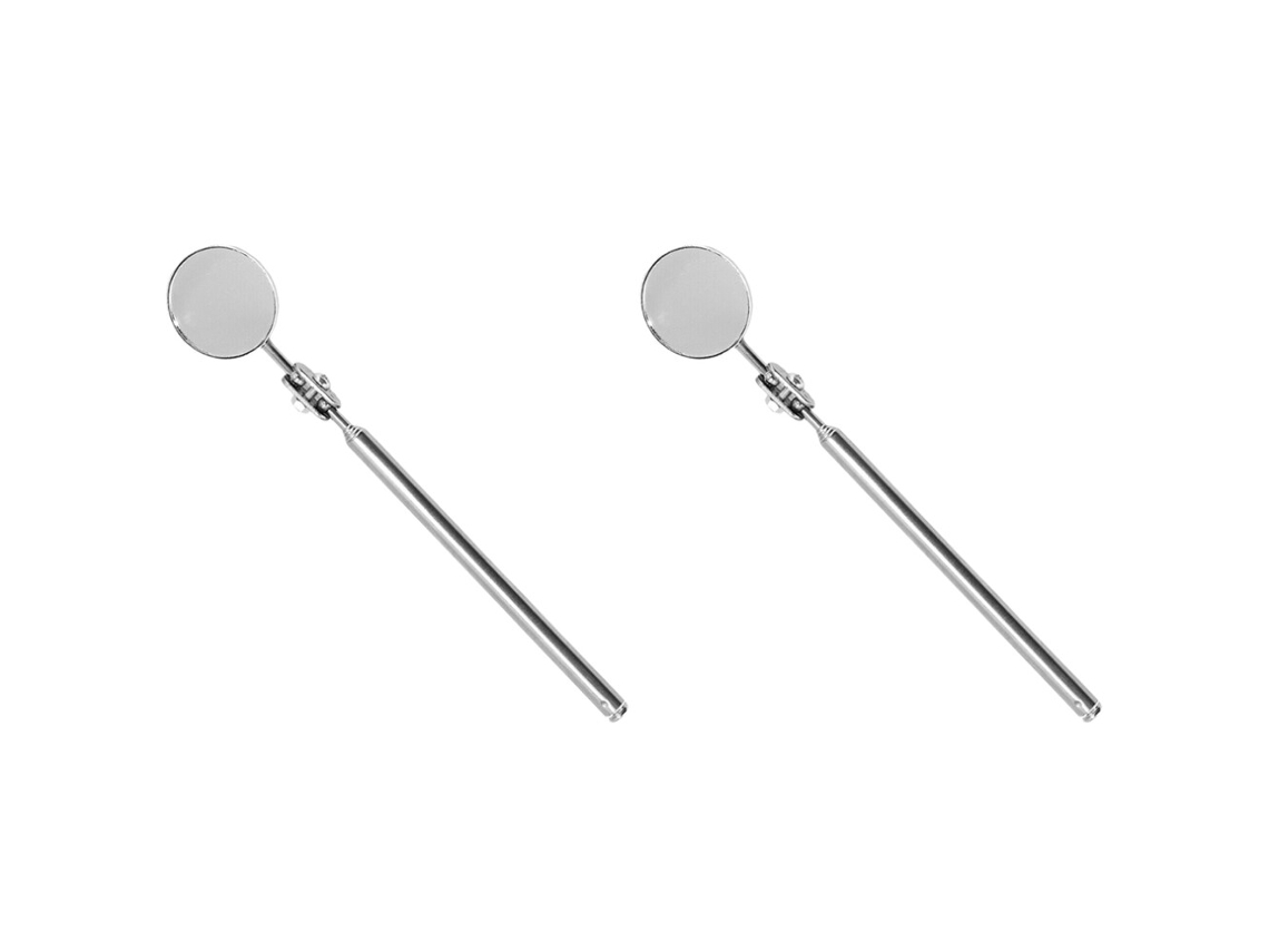 2 Espejos Retrovisores Universales Plegables Telescópicos Para Inspección Y Mantenimiento De Automóviles De 50 Mm