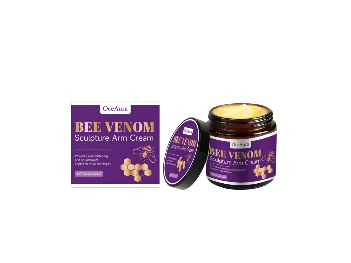 Crema hidratante reafirmante para brazos con veneno de abeja.