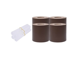 Maison Exclusive - Paneles De Privacidad 4 Uds Pvc Marrón 35x0,19 M