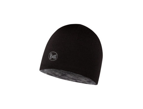 Gorro de Niños BUFF De Múltiples Rayas Lana Merina Negro (Talla Única)