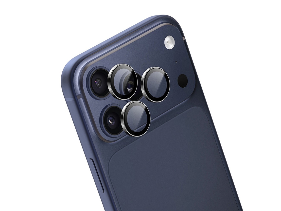 Protector De Lente De Cámara Dux Ducis Para Iphone 17 Pro Max / Iphone 17 Pro, Serie Hawk, Cristal Templado - Negro