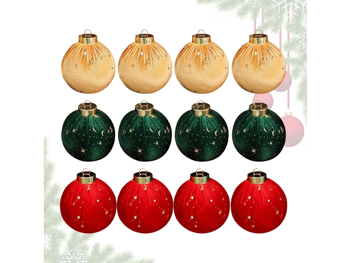 Adornos Navideños Decorativos De Terciopelo Para Colgar – Colgantes Decorativos Irrompibles Para El Jardín