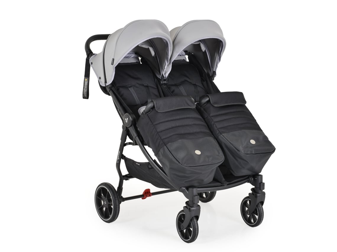 Cochecito gemelo 2gether Ultimate gris canguro