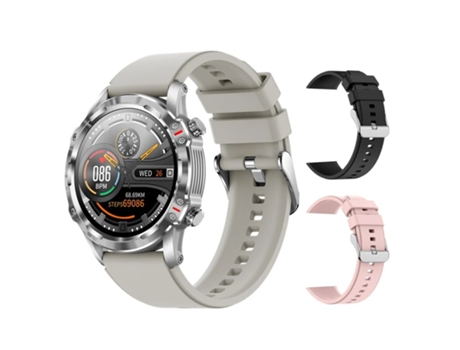 Smart Watch Hombres 1.32inch Bluetooth Llamada Impermeable Fitness Tracker Monitor Smartwatch Para Android IOS con correa VEANXIN