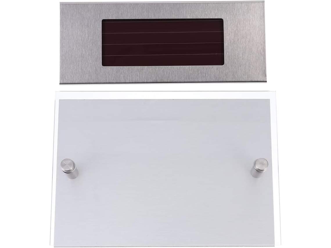 1 Lámpara Solar Con Sensor De Inducción Para Placa De Número De Casa Led