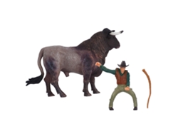 Figura De Vaquero A Caballo Modelo De Toros Españoles Juguete Realista Para Decoración Y Colección 3