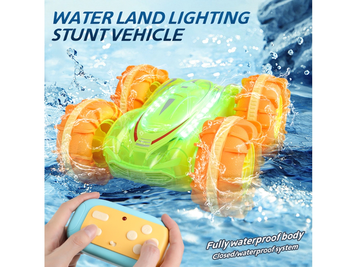 Coche teledirigido anfibio Anub 2.4GHz 4WD con luces y sensor de gestos - Juguete para niños