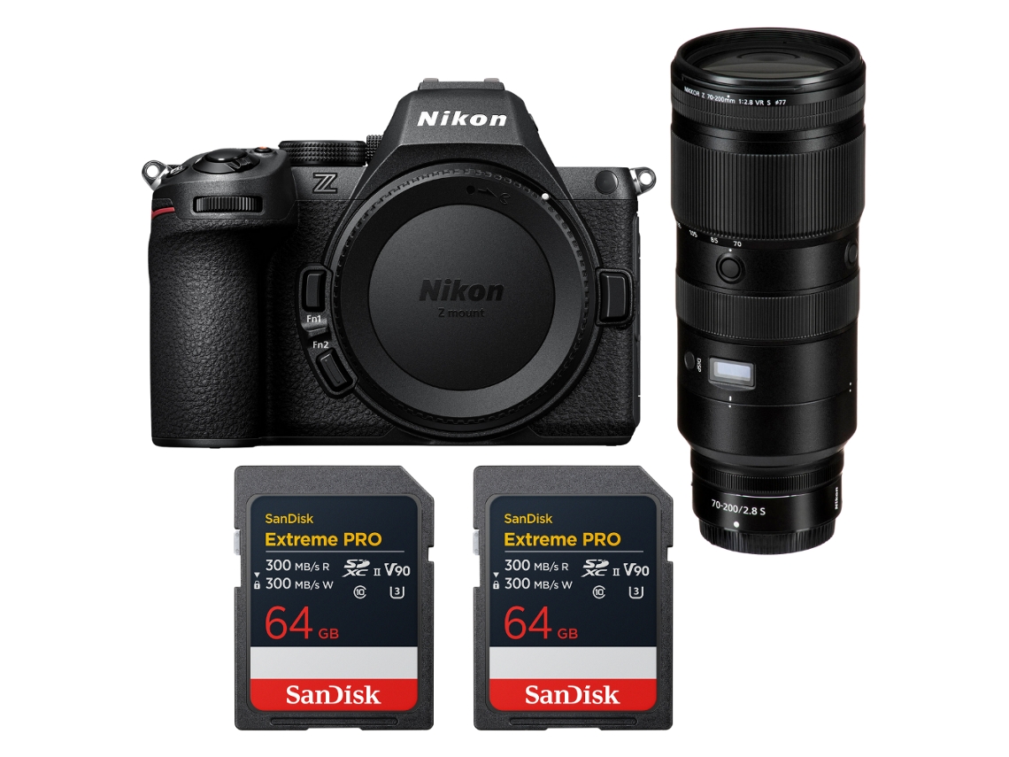 Nikon Z5 Ii + 70-200mm F/2.8 Vr S + 2 Sandisk 64gb Extreme Pro Uhs-ii Sdxc + Ebook “20 Consejos Para Fotos Que Impactan”