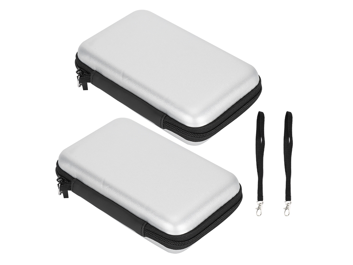 2 Bolsas Protectoras Portátiles De Eva Rígida Para Ndsill/3dsxl Con 8 Ranuras Para Tarjetas De Juego.