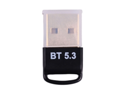 Adaptador Bluetooth Usb 5.3 Dongle Transmissor Receptor Plug Prateado Ouro Sem Atraso Para Pc Windows 8.1 10 11