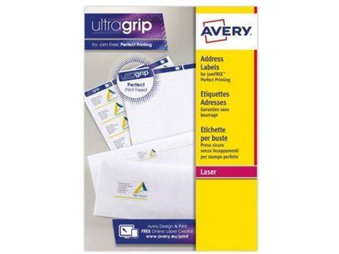 Etiquetas Adhesivas AVERY Ultragrip Morada 16x