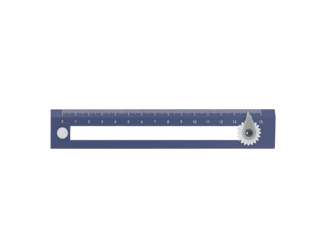 Compass Ruler 2 En 1 Regla Y Compás Preciso Herramienta De Dibujo Estudiantil Azul