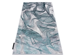 Alfombra de Luxe Moderna 621 Neto - Structural Gris/Verde (200 x 290 cm)