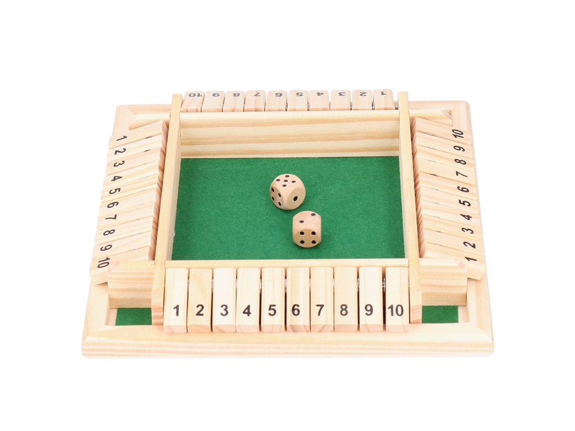 Juego De Mesa De Números De Madera Con Dados Para 2-4 Jugadores - Juguete Para Fiestas, Bares Y Karaokes.