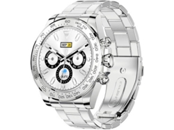 Reloj inteligente deportivo para hombre con Bluetooth 5.0, IP68, monitor de presión arterial, frecuencia cardíaca y control de música (plata) Bestvite
