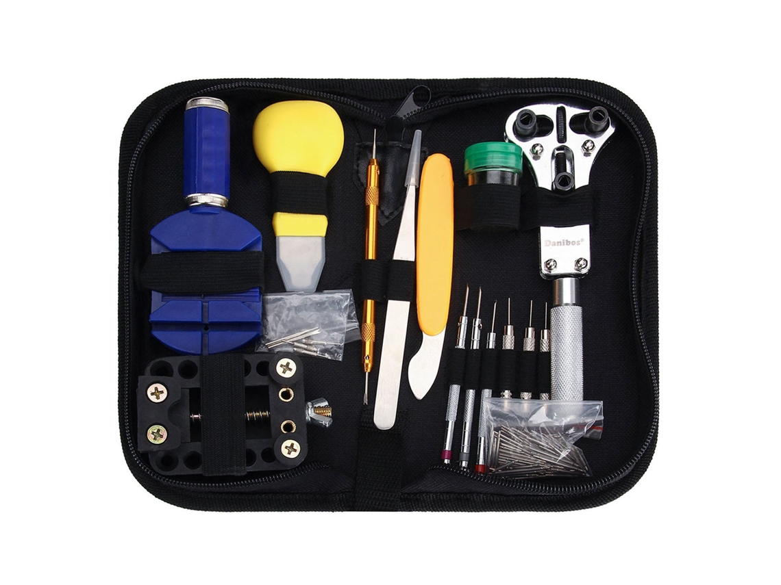 Kit De Herramientas De Reparación De Relojes De 162 Piezas Con Accesorios Profesionales Para Mantenimiento Doméstico.