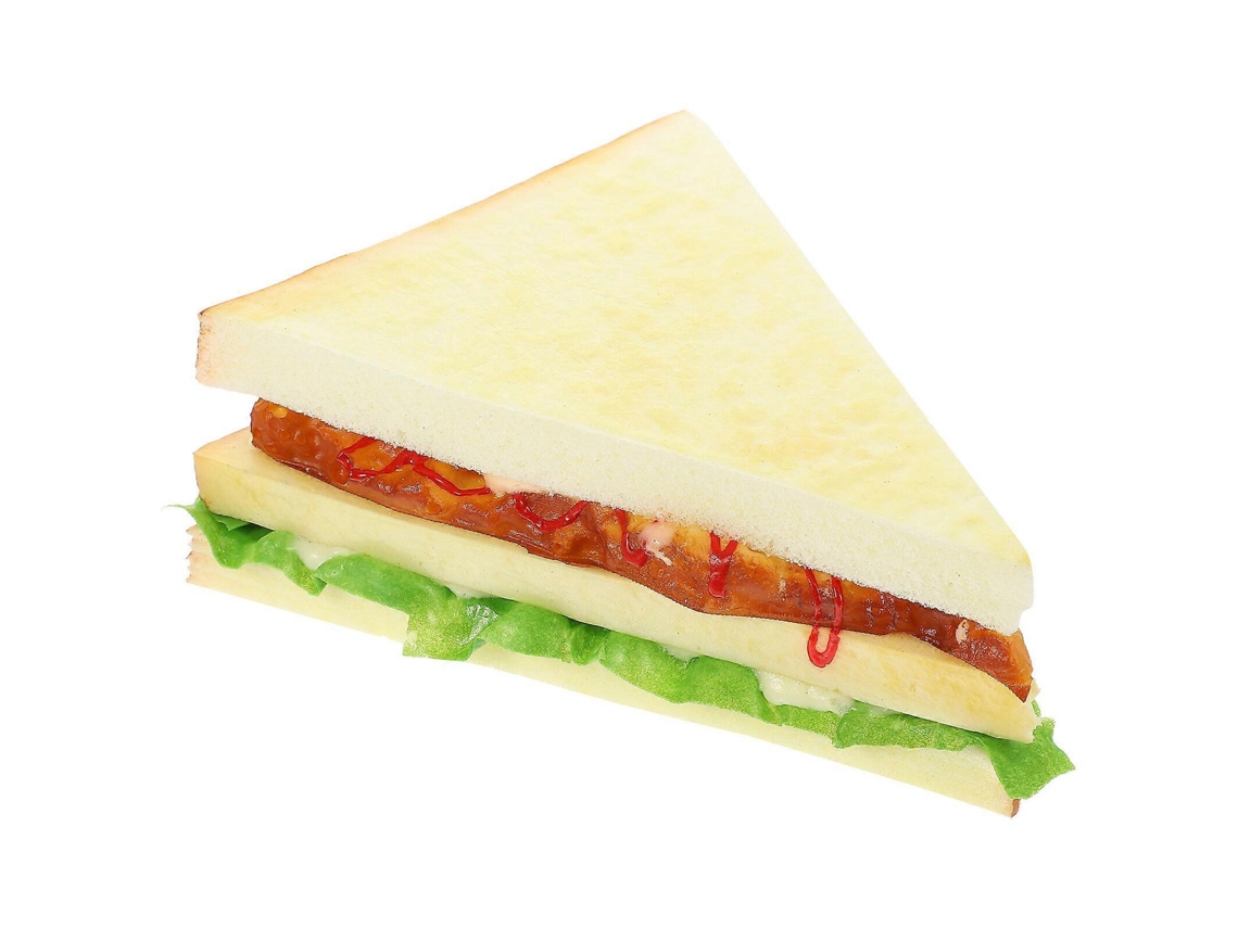 Omni-modelo De Sandwich Artificial De Pan Falso Simulación Alimento Propiedad Para Cocina Fotografía Decoración 14x11.5cmos Como Se Muestra