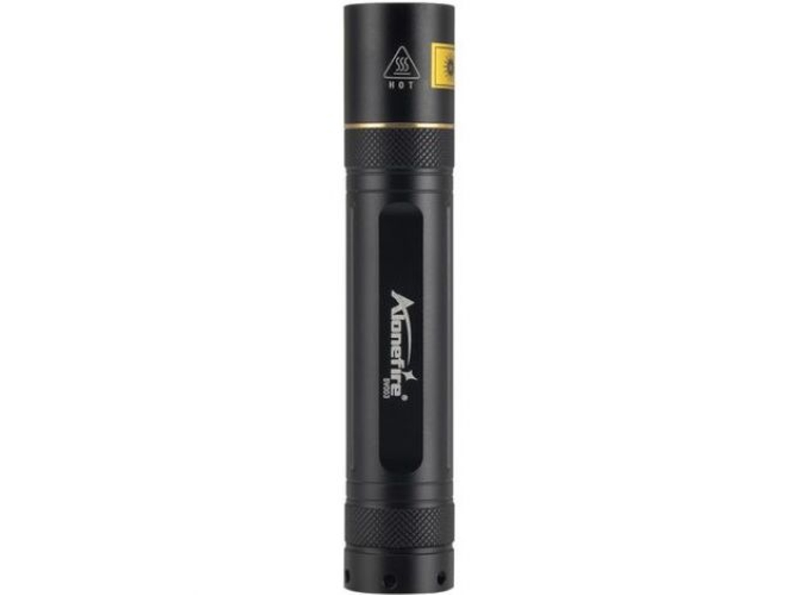 Linterna LED UV de 10 W y 365 nm, luz negra con batería de litio