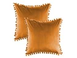 2 Fundas De Almohada De Terciopelo Suave Y Granulado, 45,7 X 45,7 Cm
