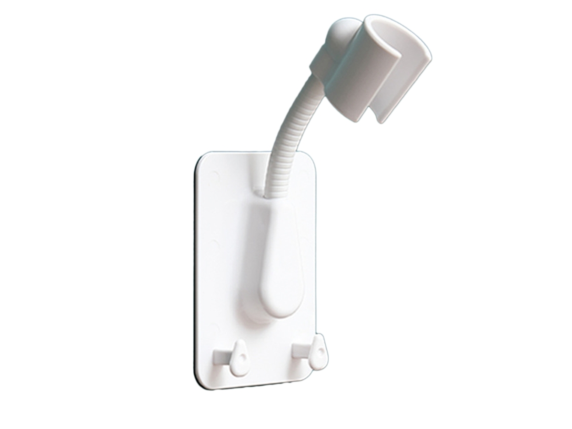 Soporte impermeable y duradero para cabezal de ducha de mano con ángulo ajustable, sin necesidad de perforar, para uso en el baño.