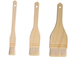 Juego de 3 piezas: brocha para aceite de barbacoa, brocha para salsa y utensilio de limpieza para la cocina.