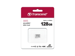 Tarjeta de Memoria Micro SDXC TRANSCEND TS128GUSD300S (128 GB - 95 MB/s)