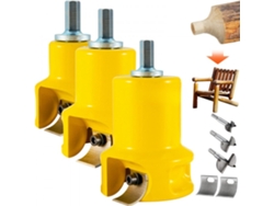 Juego de cortadores de espigas Tekmaquinas de 25,4–50,8 mm con 2 hojas para muebles de madera